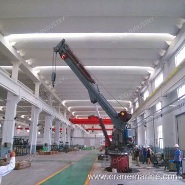 OUCO custom 1t30m telescopic marine crane is easy to operate